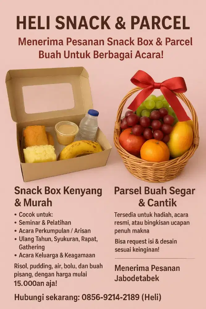 Terima Pesanan Snack Box, parcel. Plus risol satuan