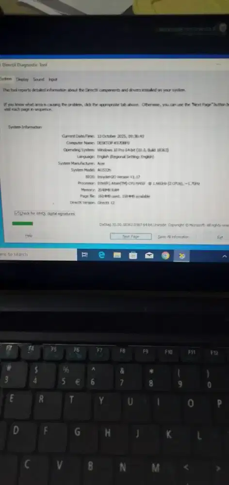 NOTEBOOK ACER ASPIRE ONE
