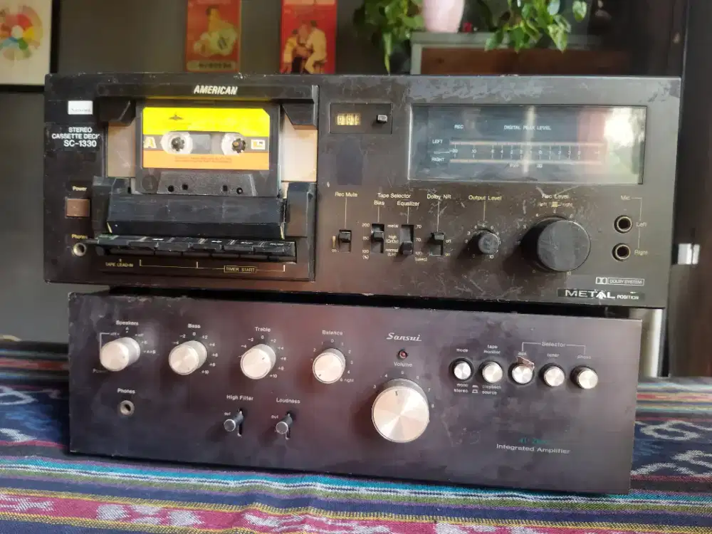 Audio set deck sansui sc1330, ampli sansui sc2900