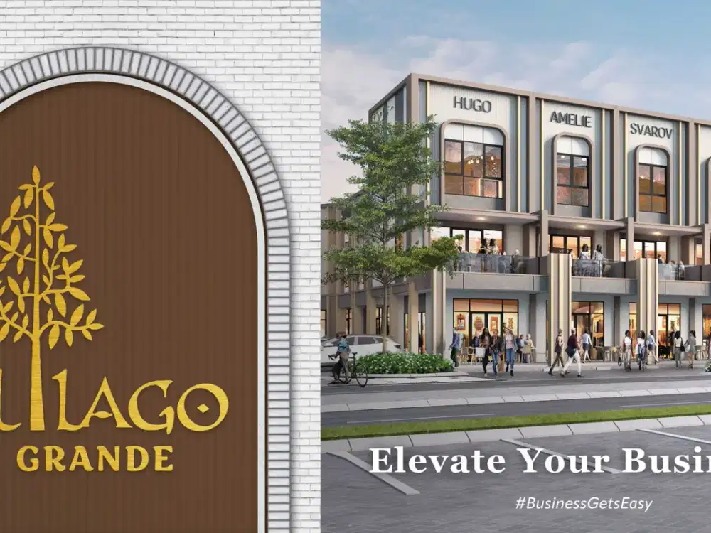 Ruko Il Lago Grande Studio Loft Hadap Jalan di CBD Gading Serpong