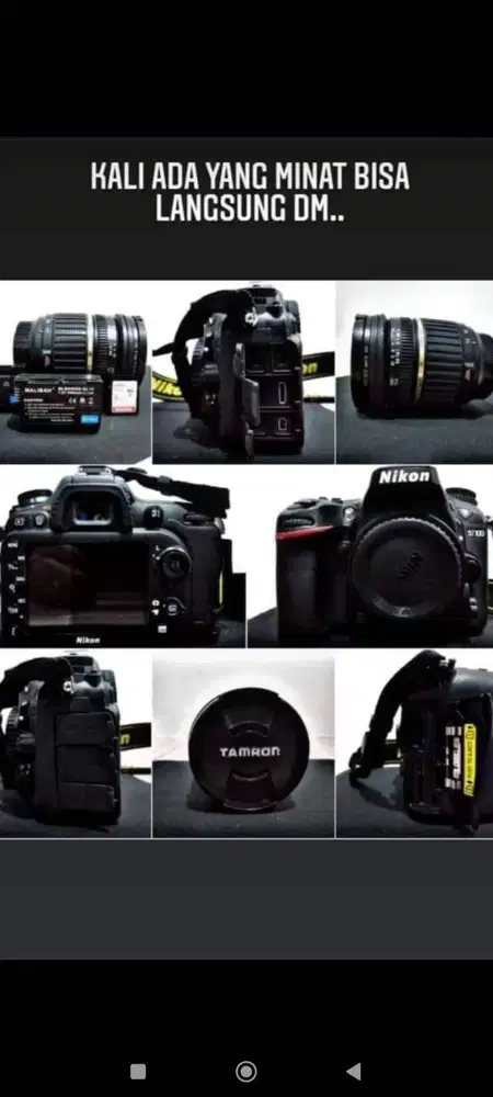 CAMERA LENSA NIKON D7100 + lensa Fullset