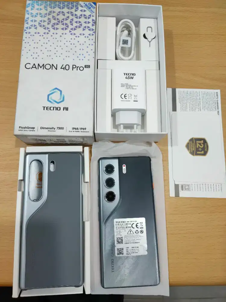 Tecno Camon 40 Pro 8/256 Like New Termurah