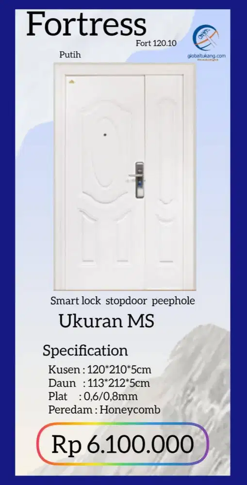 Jual Pintu berbahan baja ukiran kayu kota Padang