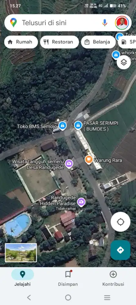 BU dijual tanah + rumah Lembah Serimpi