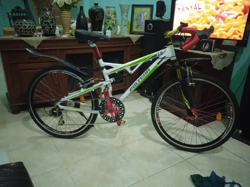 Sepeda polygon broad way full accesories