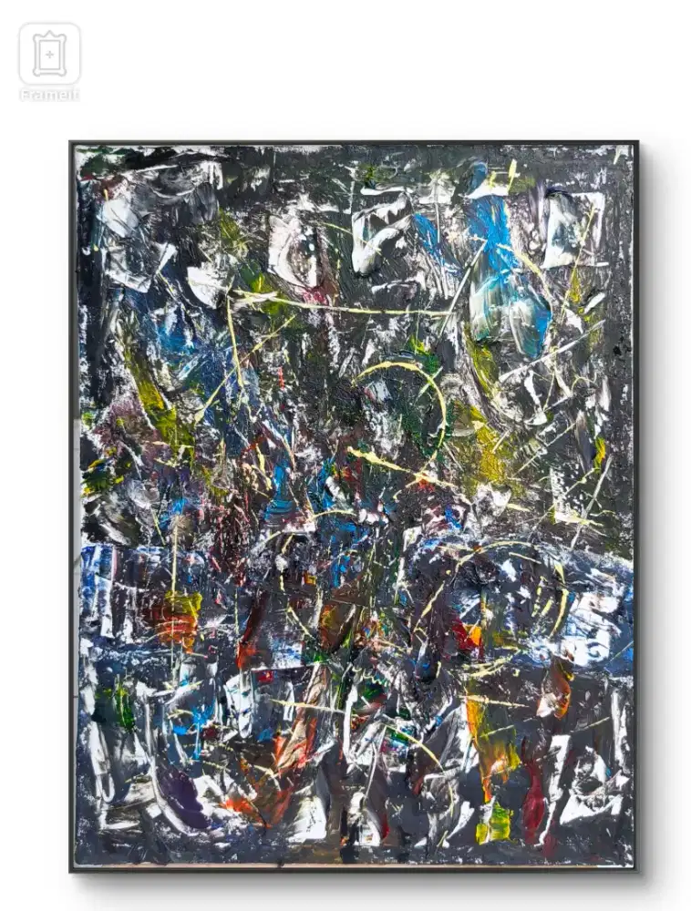 Lukisan abstrak. Title : Deadly Sins