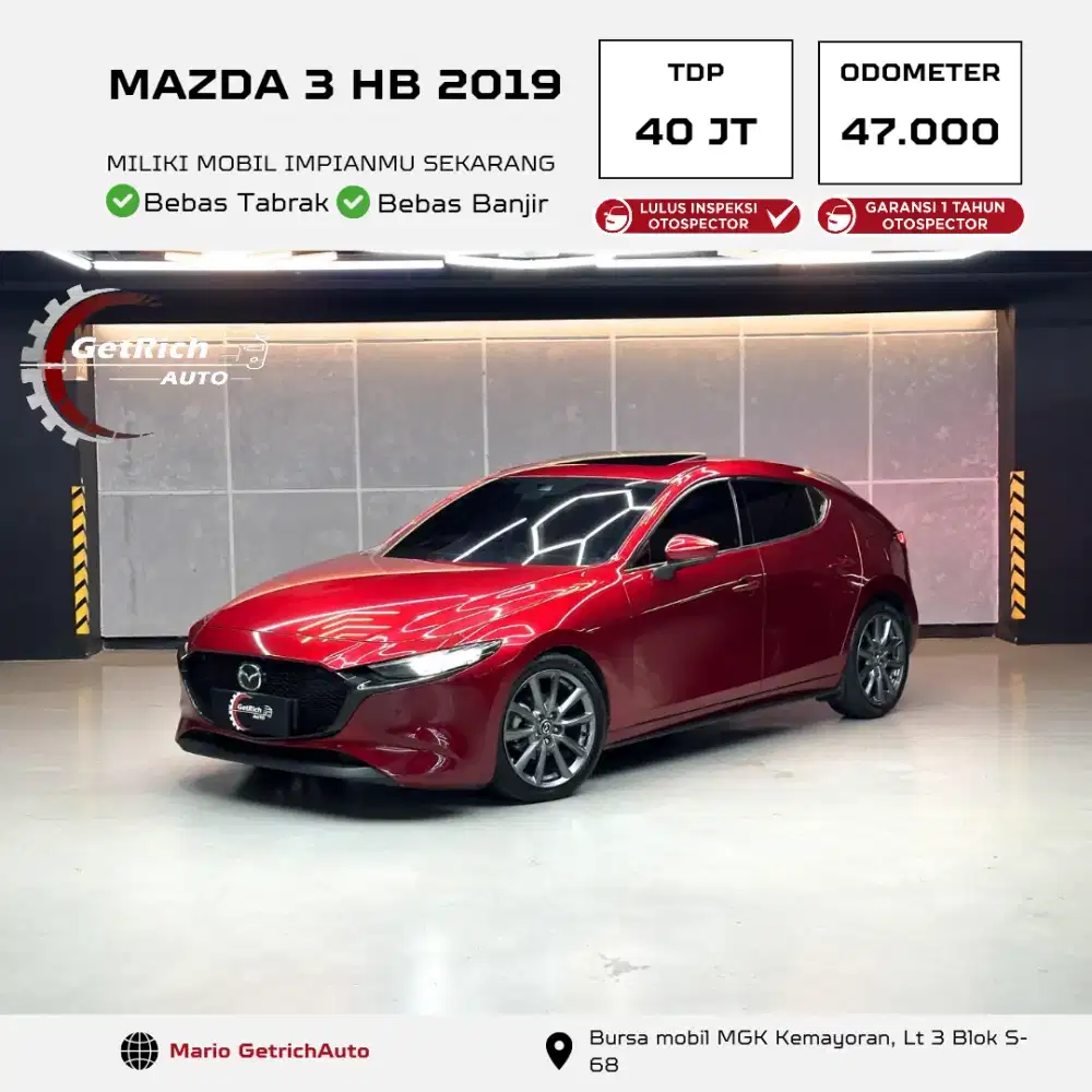 GANTENG MAZDA 3 HATCHBACK 2019