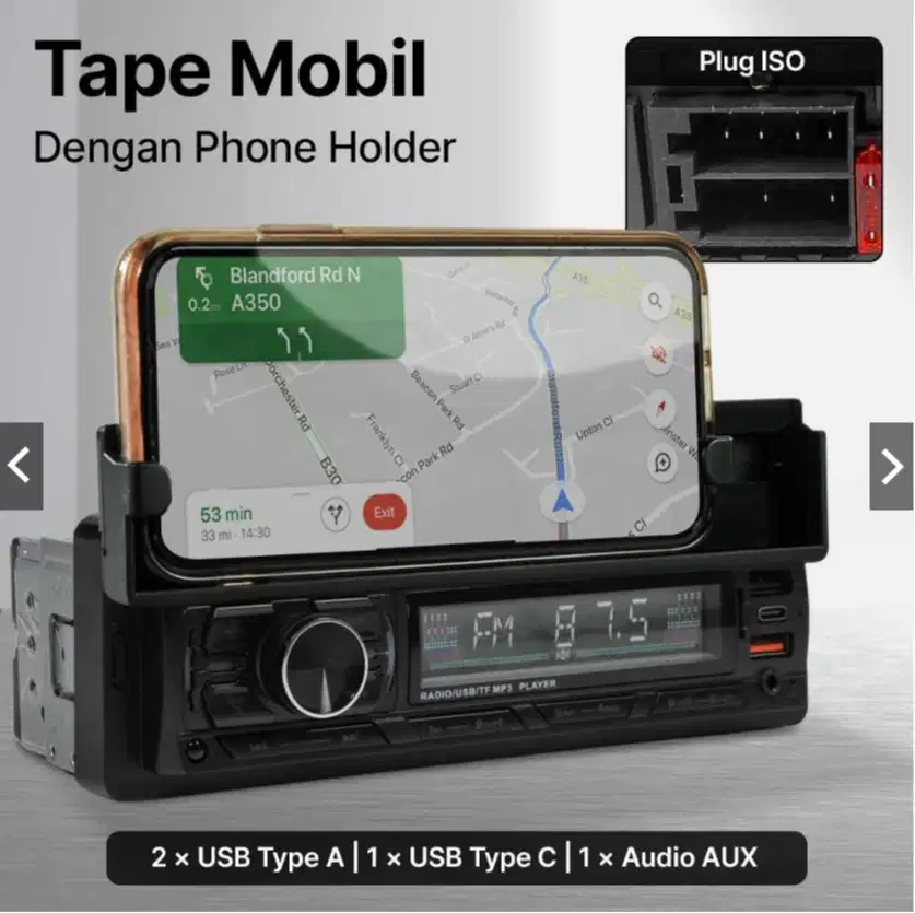 Jual Tape Baru merk Taffware MP3 Bluetooth USB
