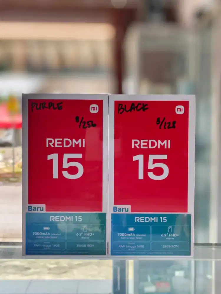 Redmi 15 new seri segel