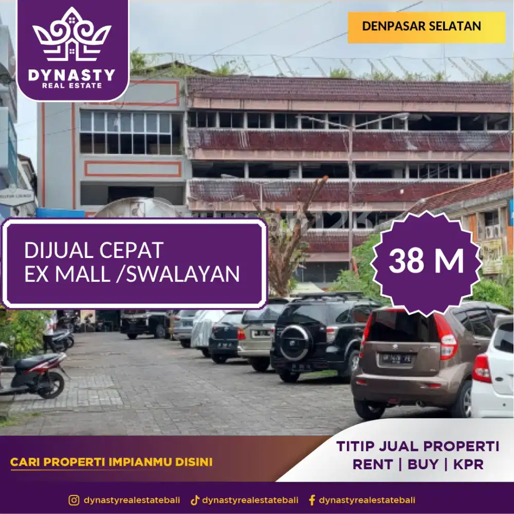 Gedung ex mall/swalayan di denpasar lokasi sangat strategis