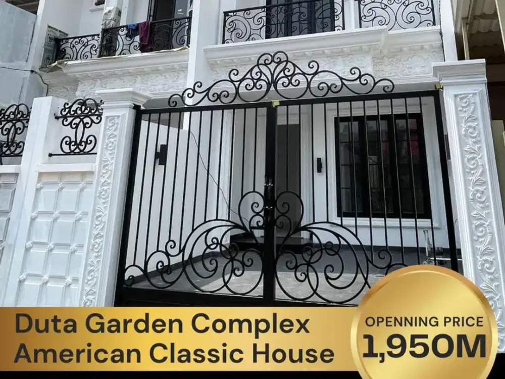 Dijual Rumah Type American Classic Full Furnish di Komplek Duta Garden