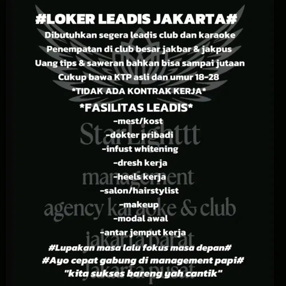 INFO LOKER SPA CLUB MALAM JAKARTA BARAT