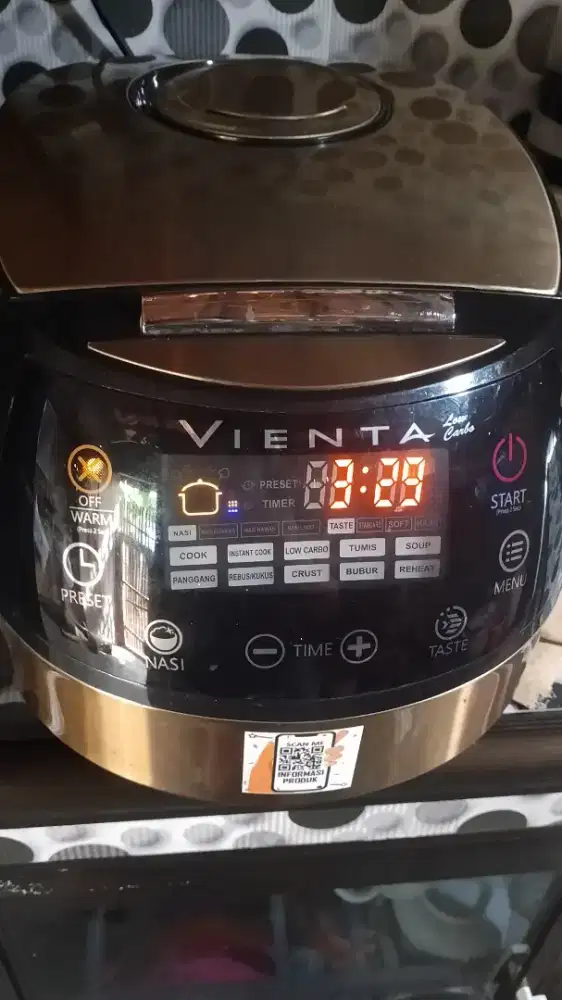MAGIC COM VIENTA SMART COOKER LOW CARBO DIJUAL CEPAT LAGI BU
