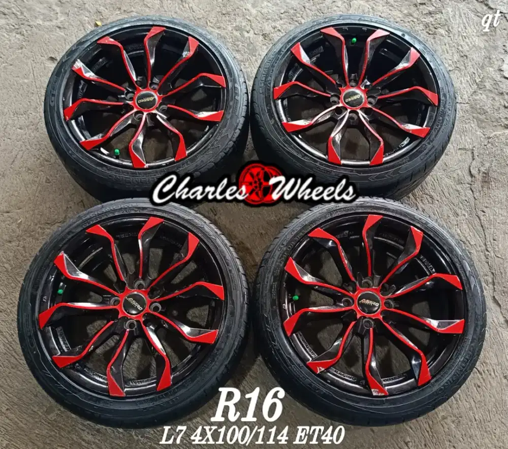 Velg + ban seken astro r16 4x100 4x114 avanza brio calya sigra dll