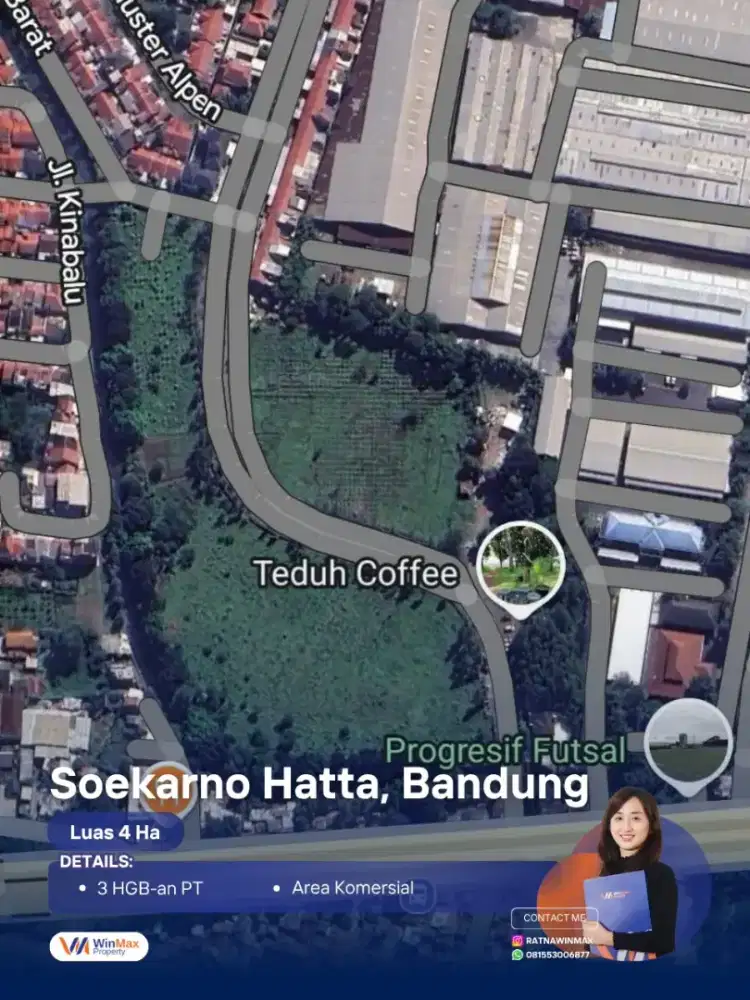 DIJUAL Tanah area Komersial di Soekarno Hatta Bandung