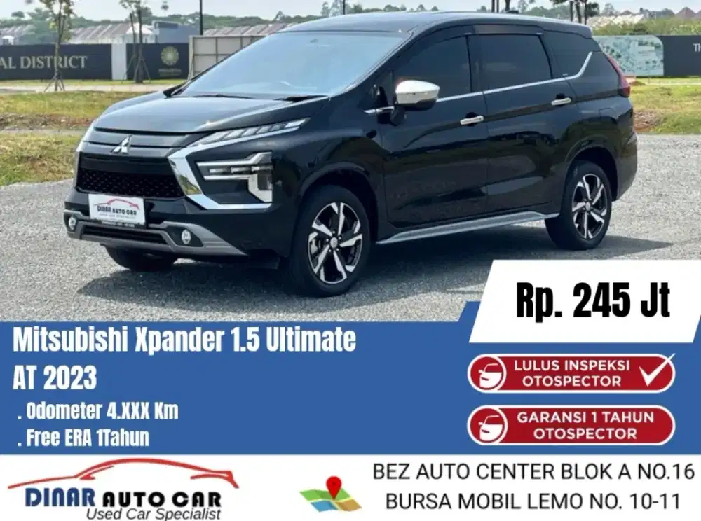 Xpander Ultimate 2023 Matic Hitam Km 8Rb Warenty On 35Jt *Dinar Auto*