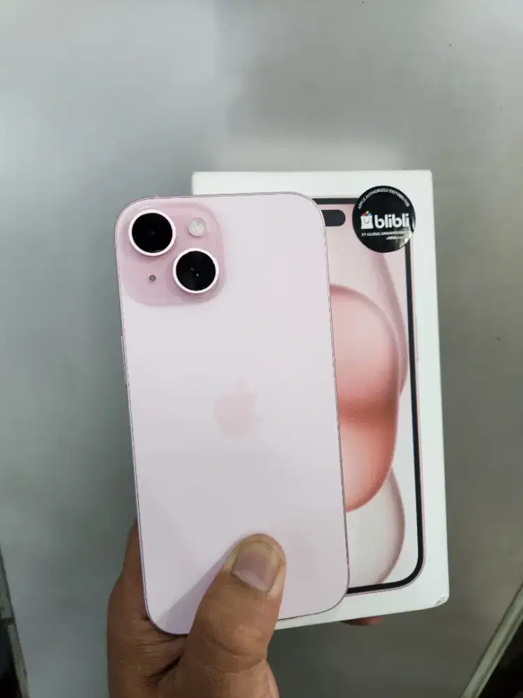Iphone 15 128GB IBOX Garansi ON Februari 2026 BH 88% Ori segel
