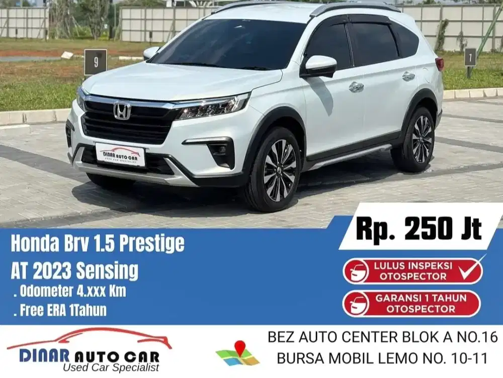 BRV Prestige Sensing 2023 Matic Putih Km 4Rb Warenty On *Dinar Auto*