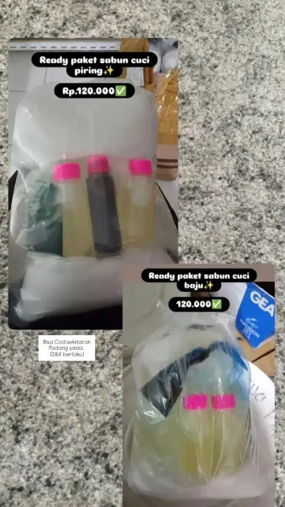 Paketan resep sabun cuci piring & baju