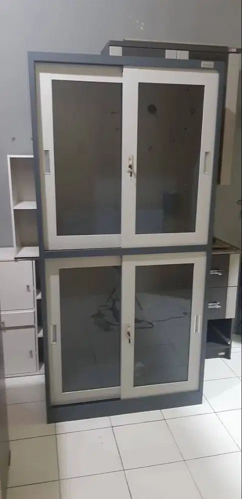 Promo lemari arsip besi pintu sliding sale terlaris termurah