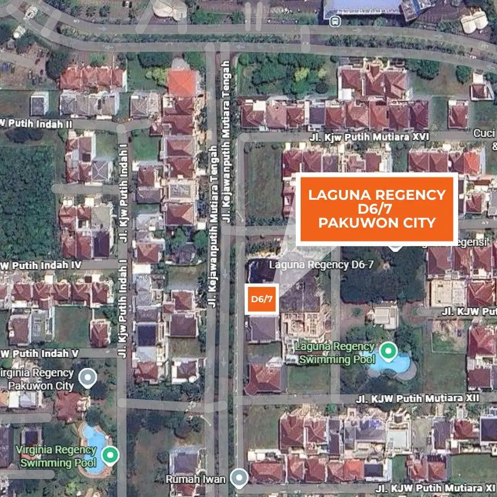 Dijual Tanah Kavling Laguna Regency Pakuwon City