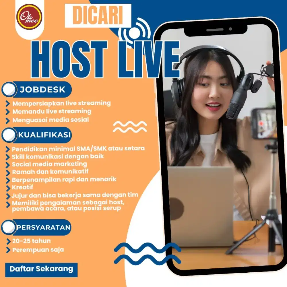 Lowongan Host live
