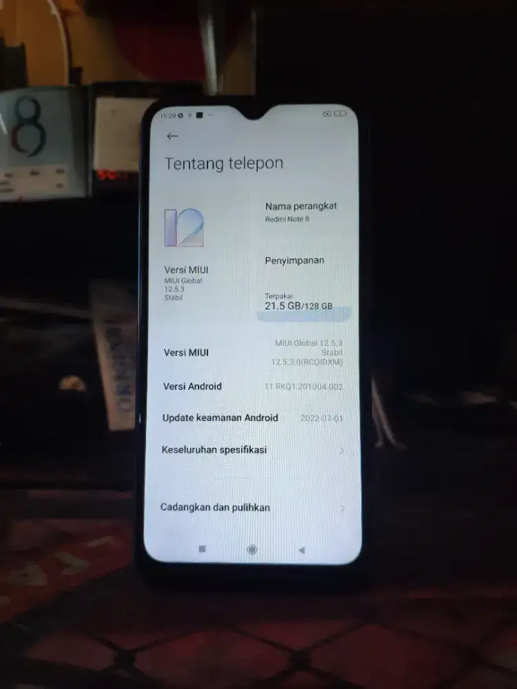 Redmi note 8, Ram 8/128