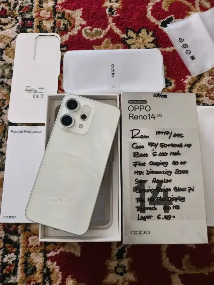Oppo Reno 14 (12/256) 3 Minggu Pakai