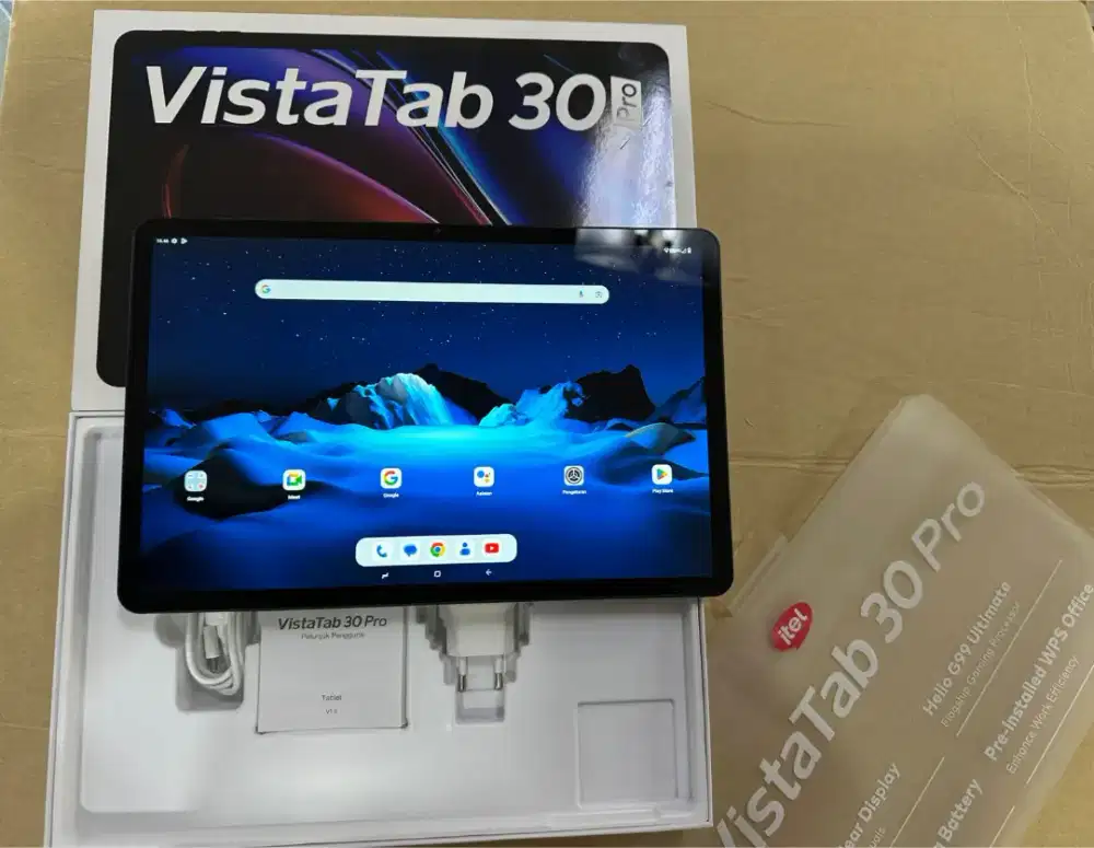 Itel VistaTab 30 Pro 8/256GB 4G 2K Fullset Garansi Resmi