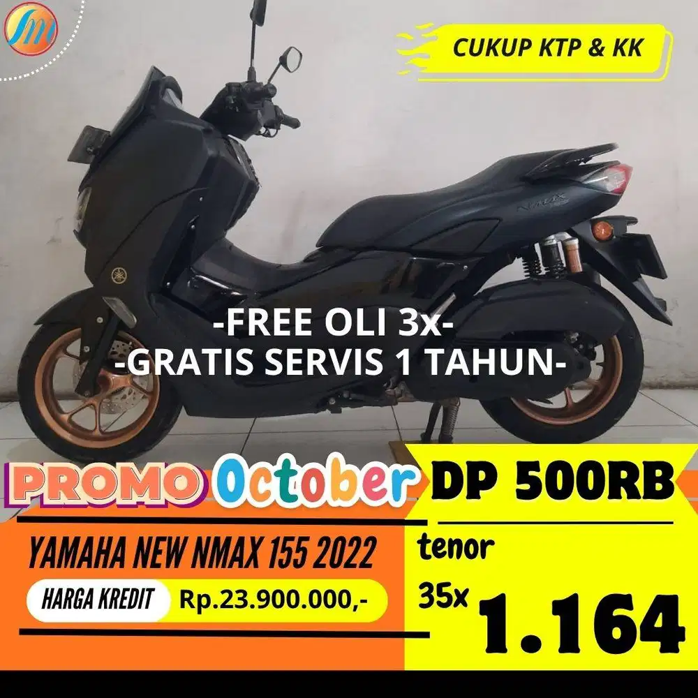 YAMAHA NEW NMAX 155 2022 DP 500RIBU ANGSURAN TERJANGKAU BERGARANSI