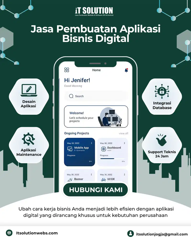 Pembuatan Aplikasi Custom Modern dan Bergaransi
