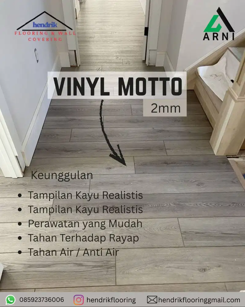 vinyl motto tebal 2mm