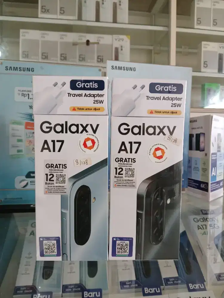 Samsung A17 LTE 8+8/128GB,50MP OIS, Baru fresh segel, Garansi resmi.
