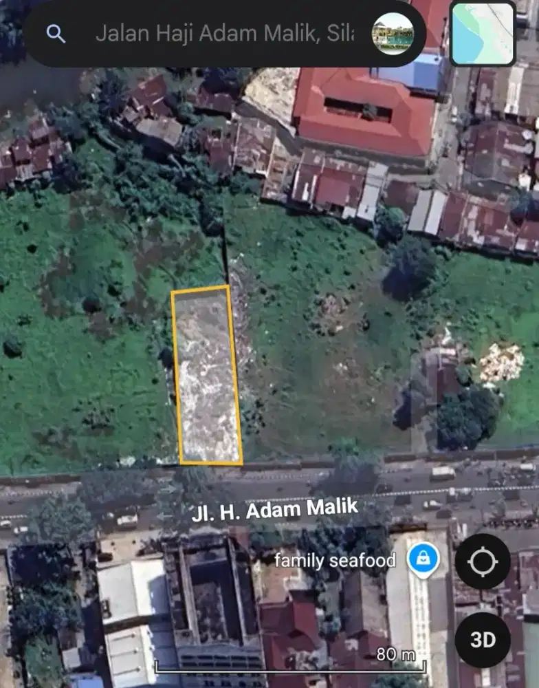 Tanah Premium Jalan Adam Malik