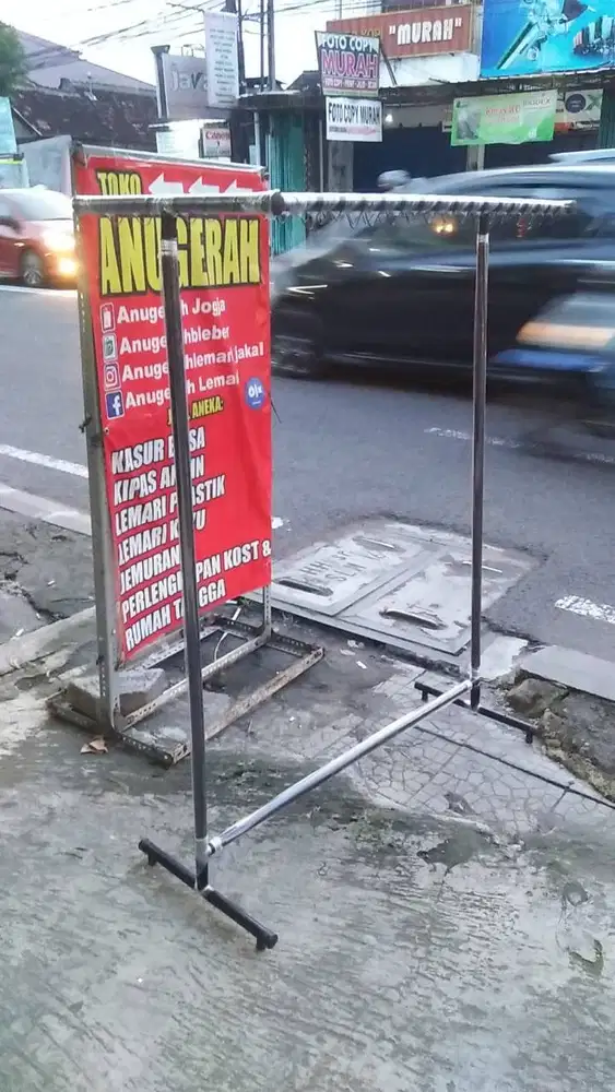 Jemuran 2 garis hitam