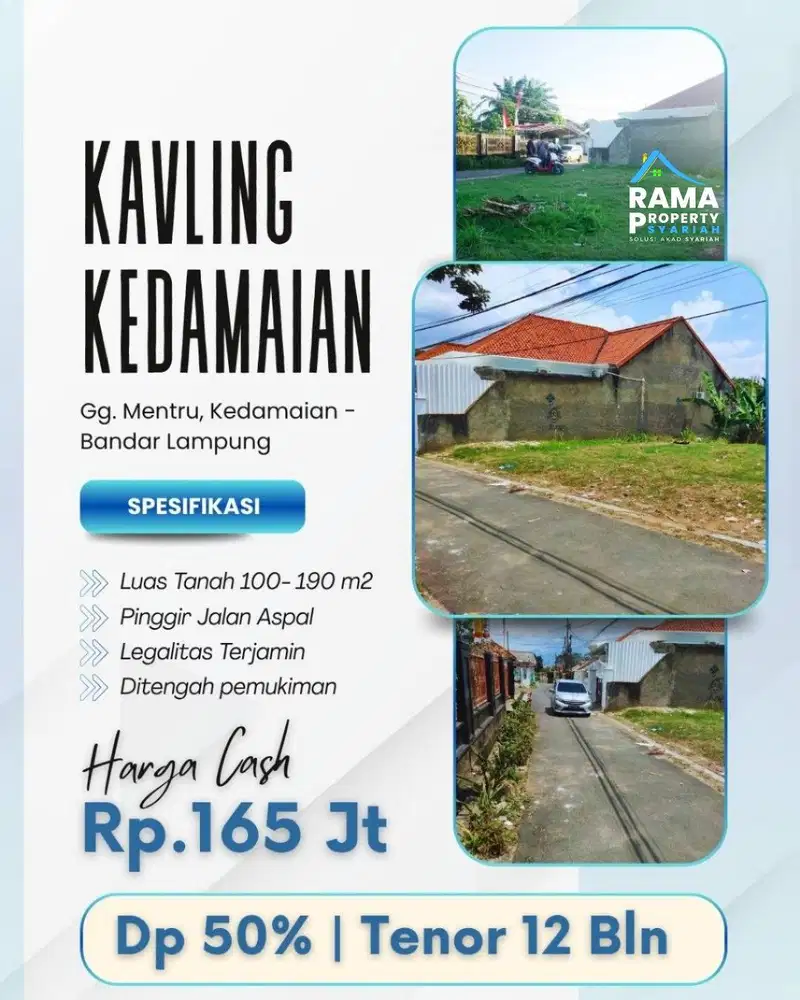 KAVLING PAHOMAN DEKTA DENGAN SEKOLAH UNGGULAN BANDAR LAMPUNG
