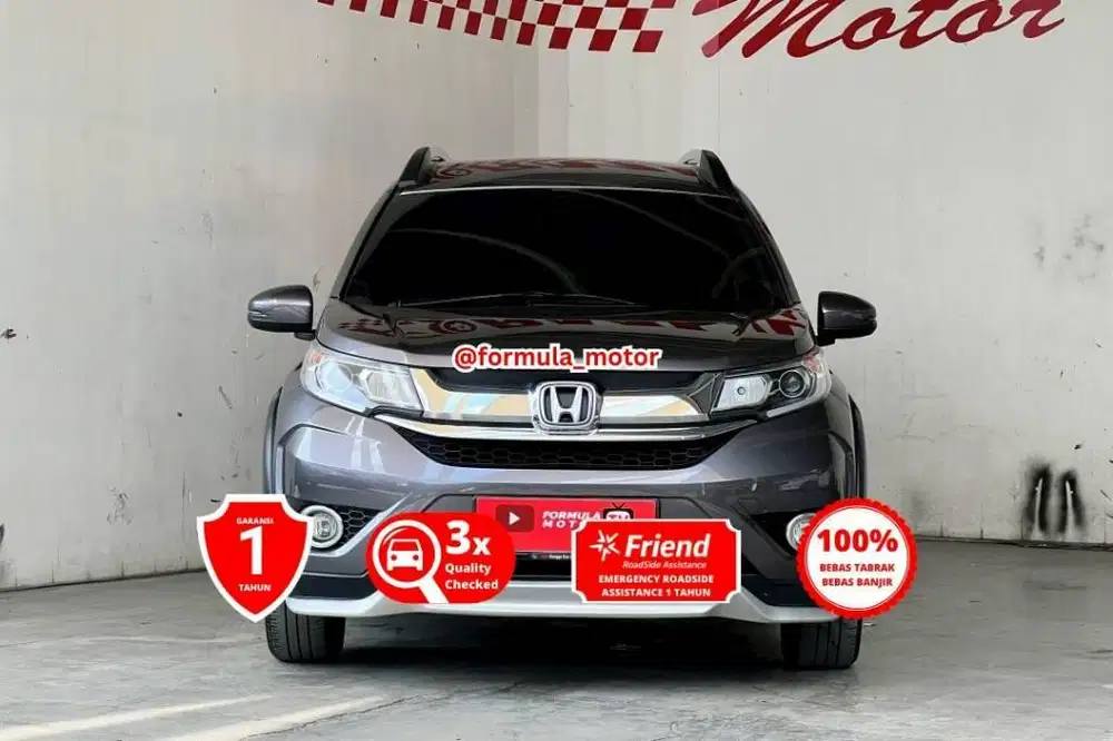 Honda BRV E prestige CVT 2016 Matic BR-V AT Abu Baru grey DP minim