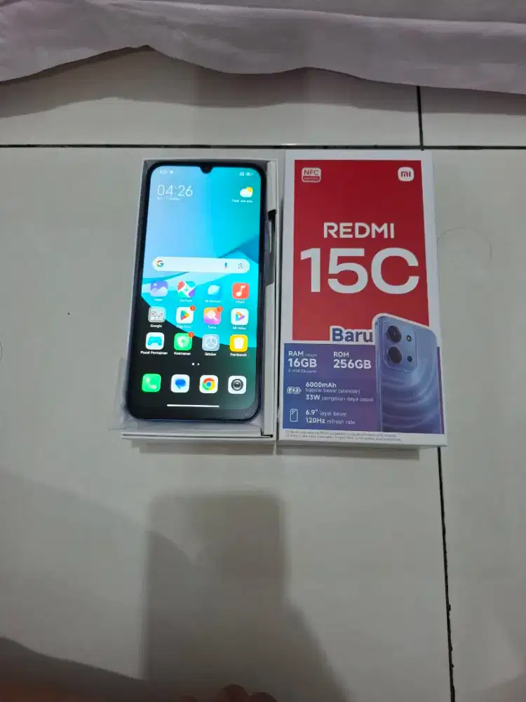 Redmi 15c 8/256 barang cuma buka segel aja