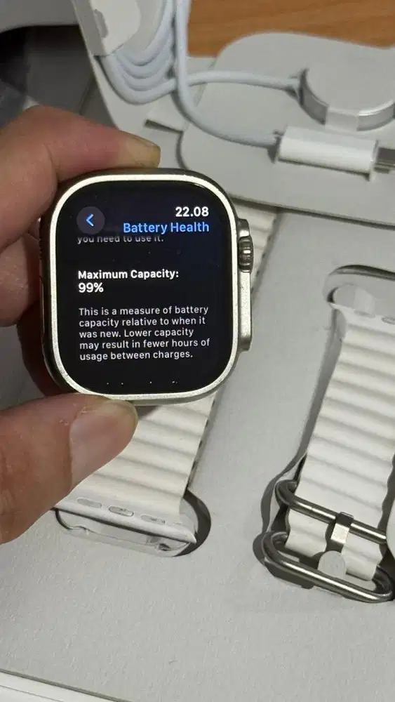 Apple watch aka iwatch ultra gen 1 49mm mulus ex gar resmi indo bh 99