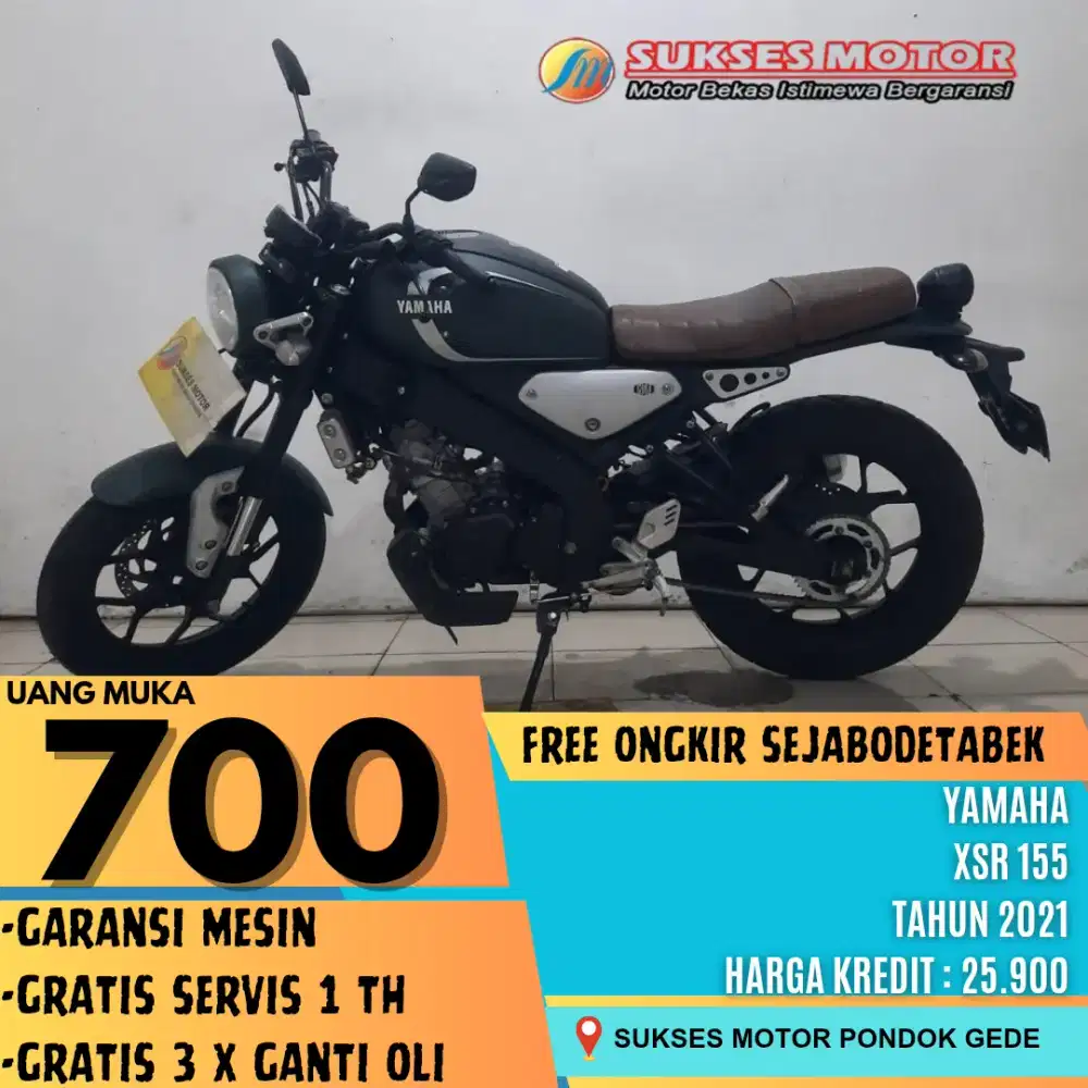 YAMAHA XSR 155 TAHUN 2021 DP 700 RIBU