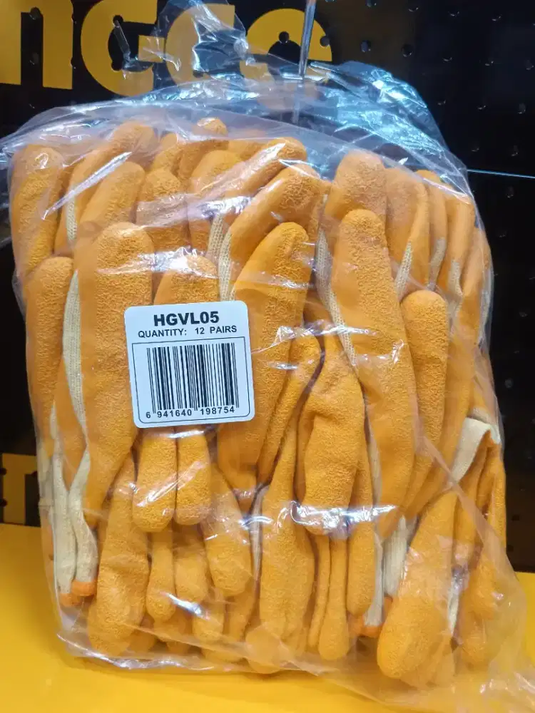INGCO HGVL05 - Safety Gloves Latex Tebal Coated Sarung Tangan Kerja