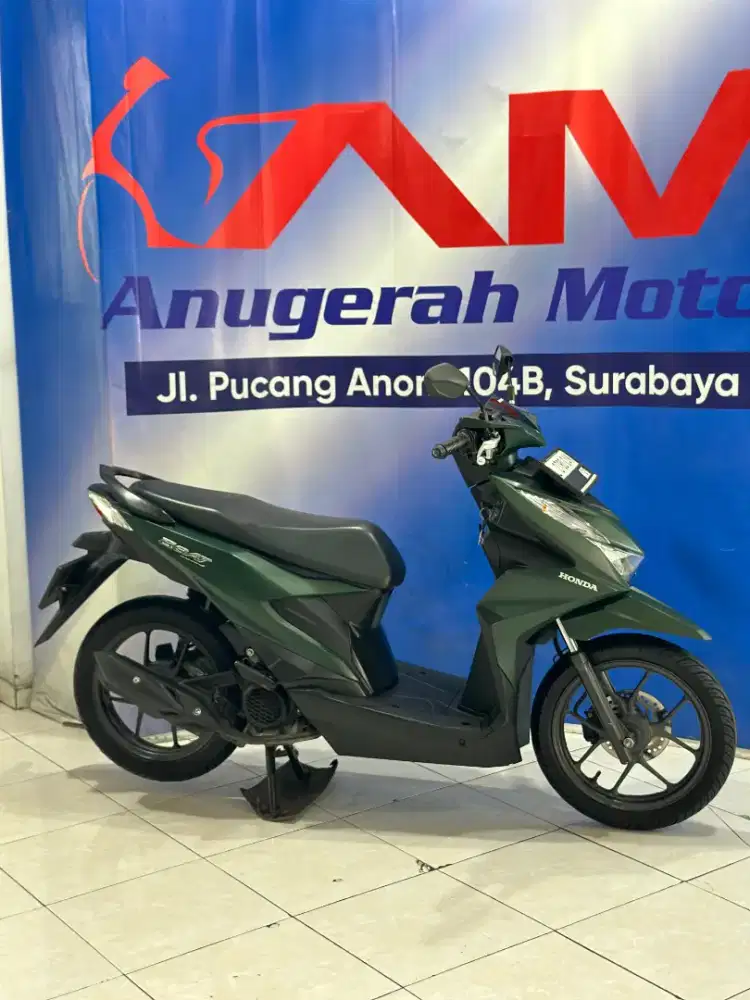 low km Honda Beat Deluxe iss Tahun 2023 Like New