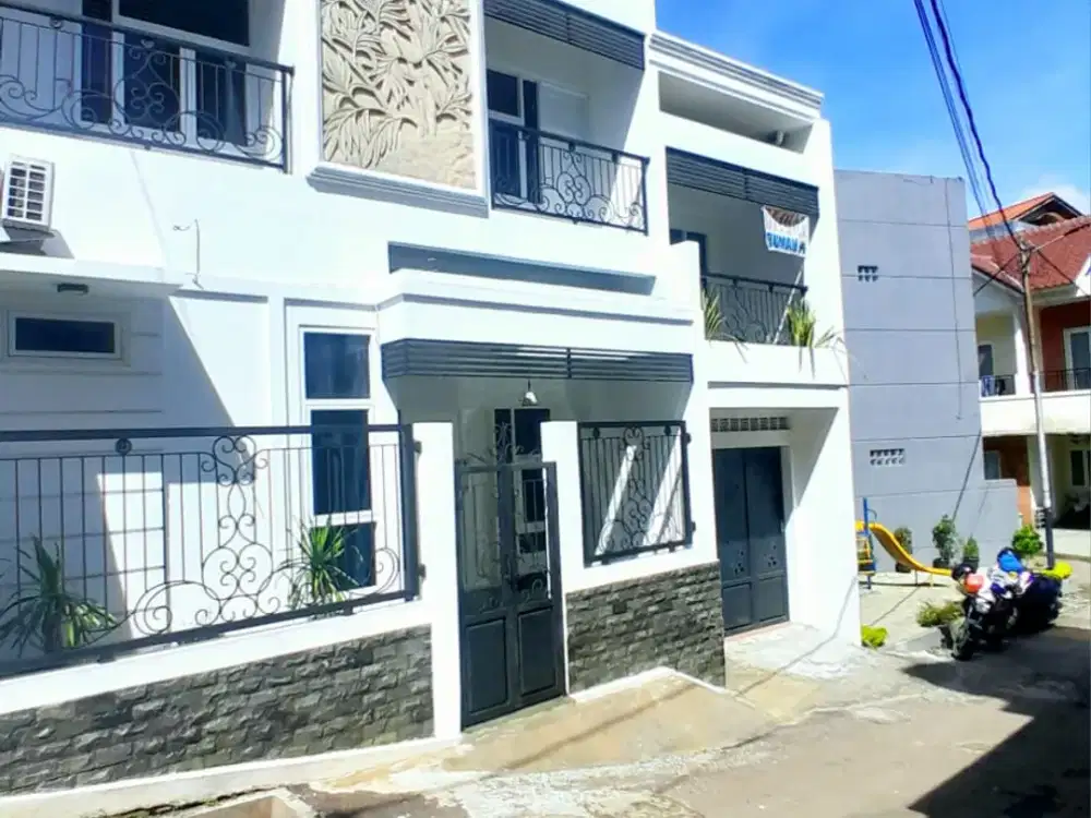 rumah siap huni dalam cluster 4 kamar tidur, akses dekat jl raya sadar