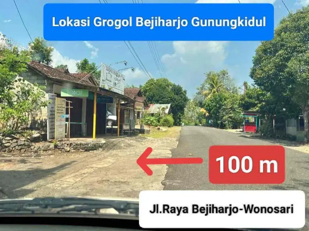 Jual Tanah utara kota Wonosari Gunung Kidul