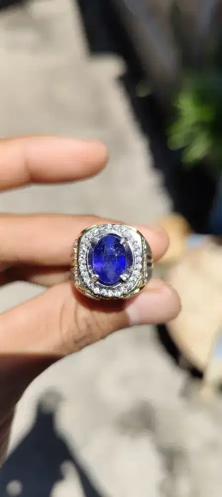Blue safir Afrika natural