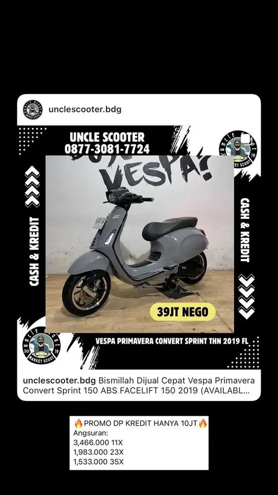 Vespa Primavera Convert Sprint 150 ABS FACELIFT 150 2019