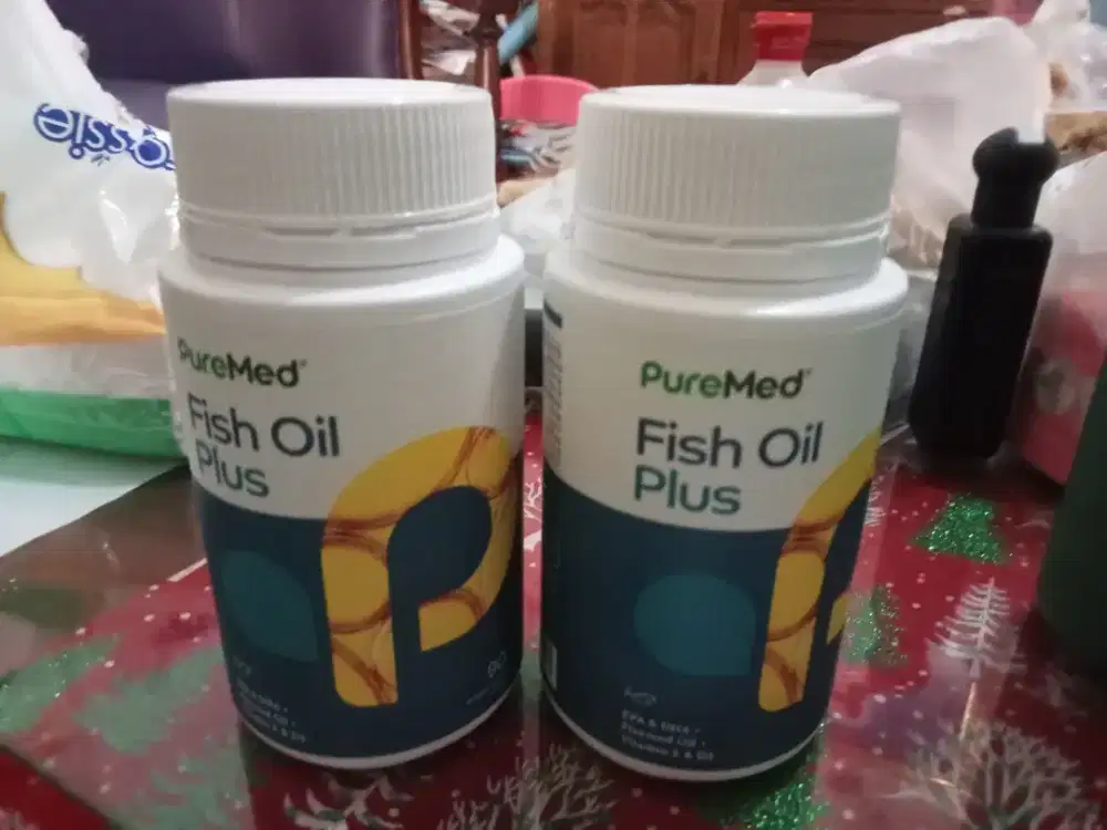 2 Fish oil plus pure med,kelebihan beli,masih segel