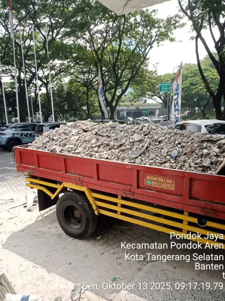 Jasa buang puing dan sampah proyek