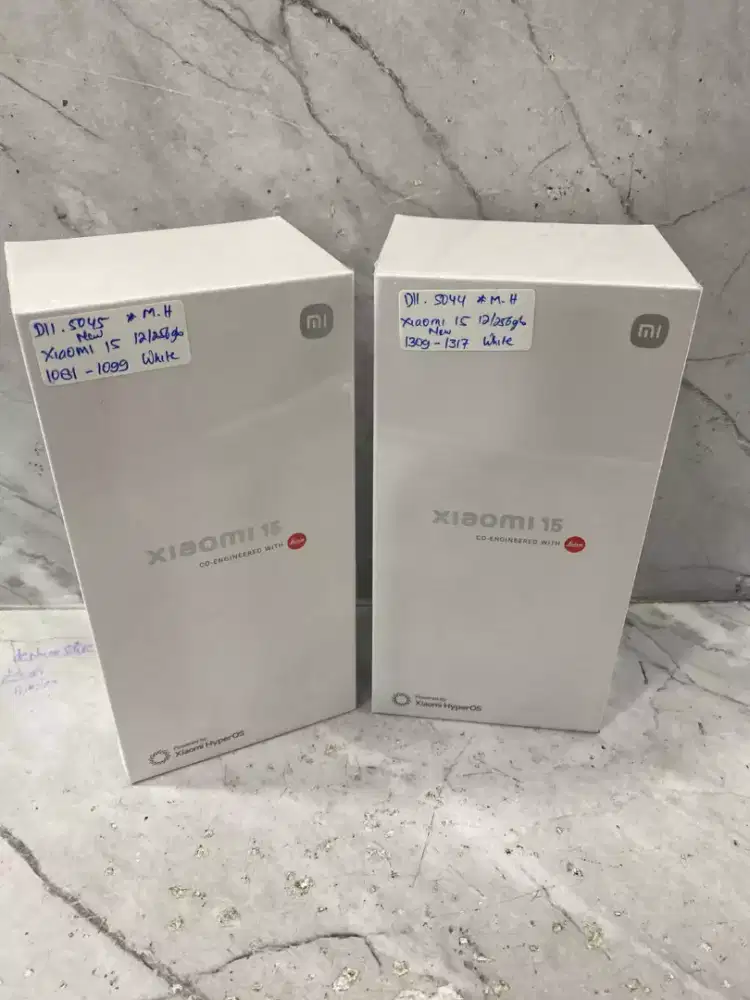 Di jual HP NEW XIAOMI MI 15 warna WHITE RAM 12GB ROM 256GB