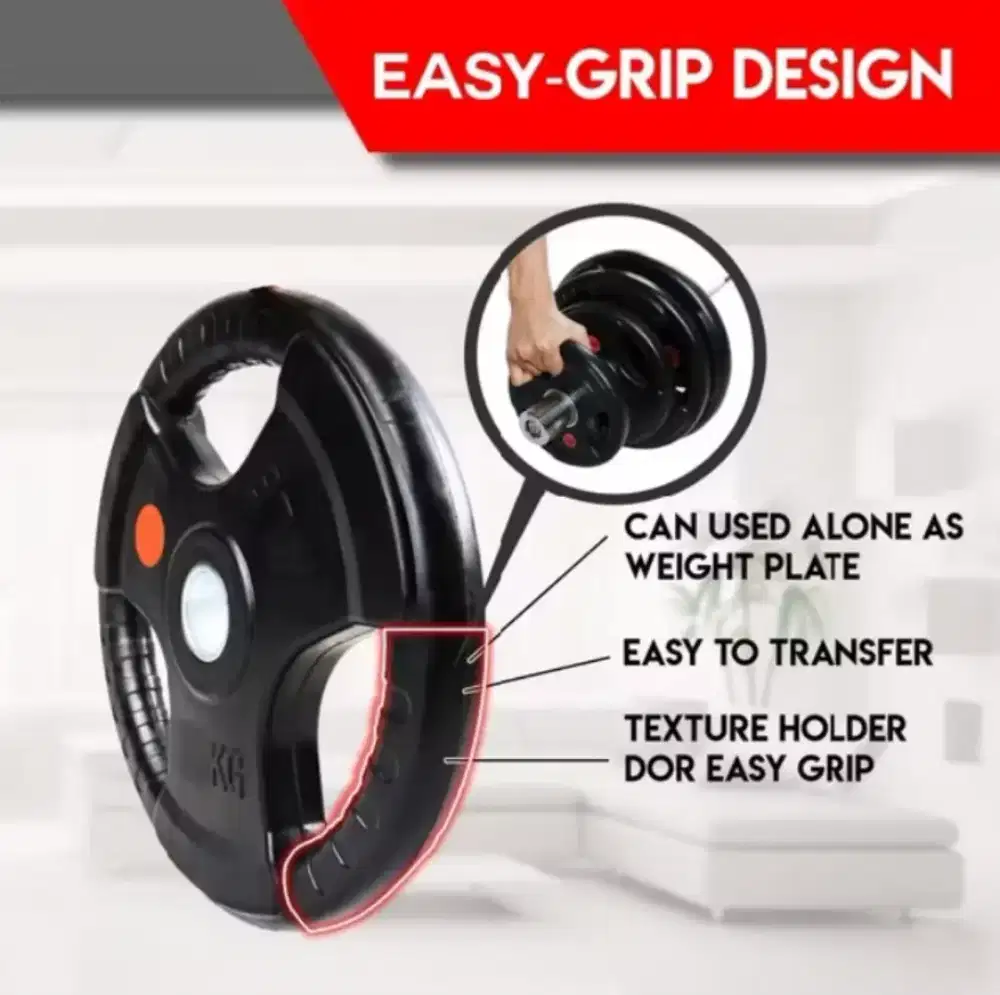 Alat fitnes clasic black ruberized plate rubber 3 grup bumper 2,5 kg